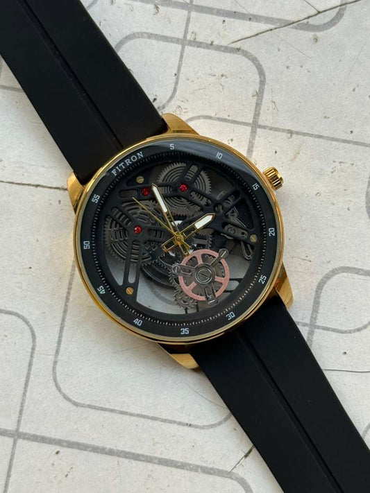 Premium silicon strap Watch – Magnetic Lock with Transparent Dial with