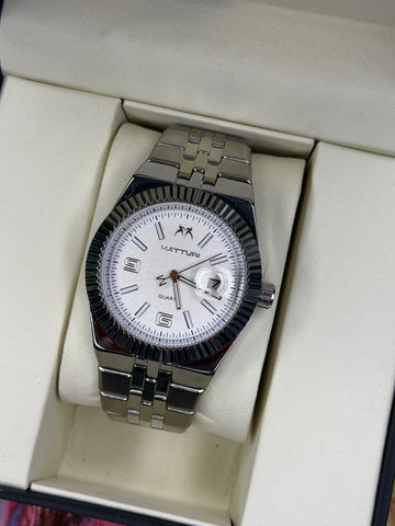 Matturi Stainless Steel Dial Watch