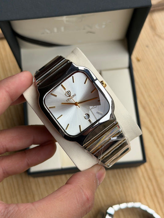Dfarno Square Shape Stainless Steel Watch