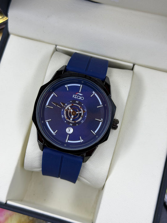 Kegio Silicon Straps Watch for Men,s