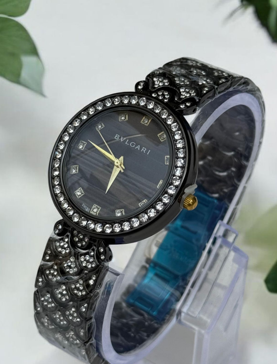 BVLGARI Ladies Watch – Black Stainless Steel
