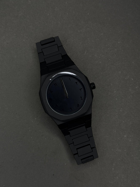 Black Aura Watch – Waterproof with Microfiber Bracelet