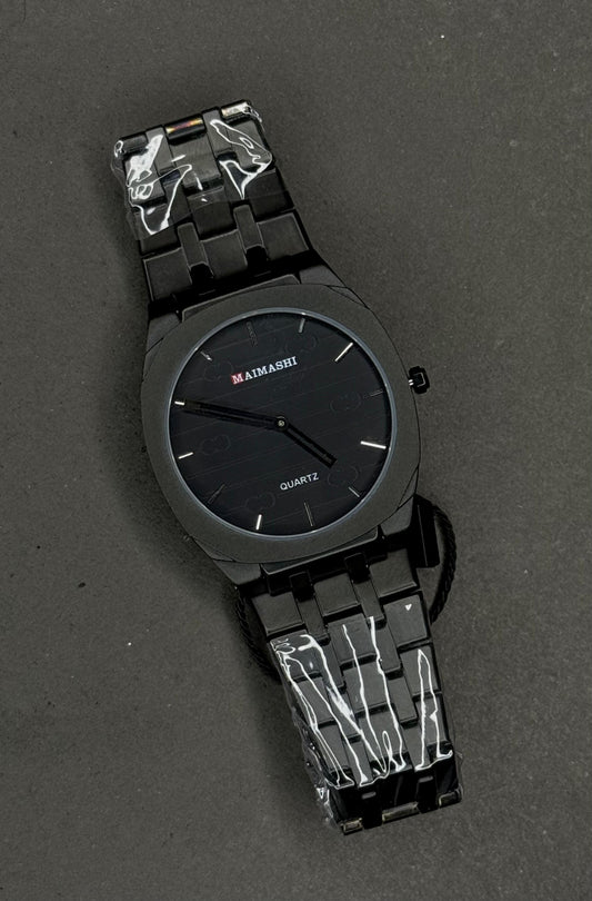 MaiMashi Elegant Slim Butterfly Lock Watch – Stainless Steel