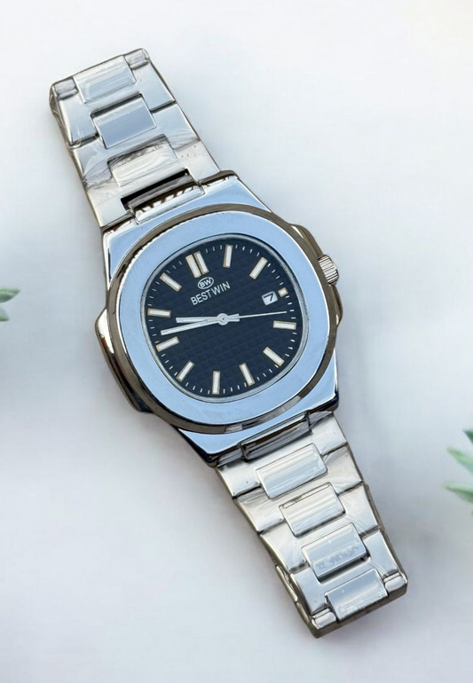 Bestwin Stainless Steel Watch – Elegance Meets Durability