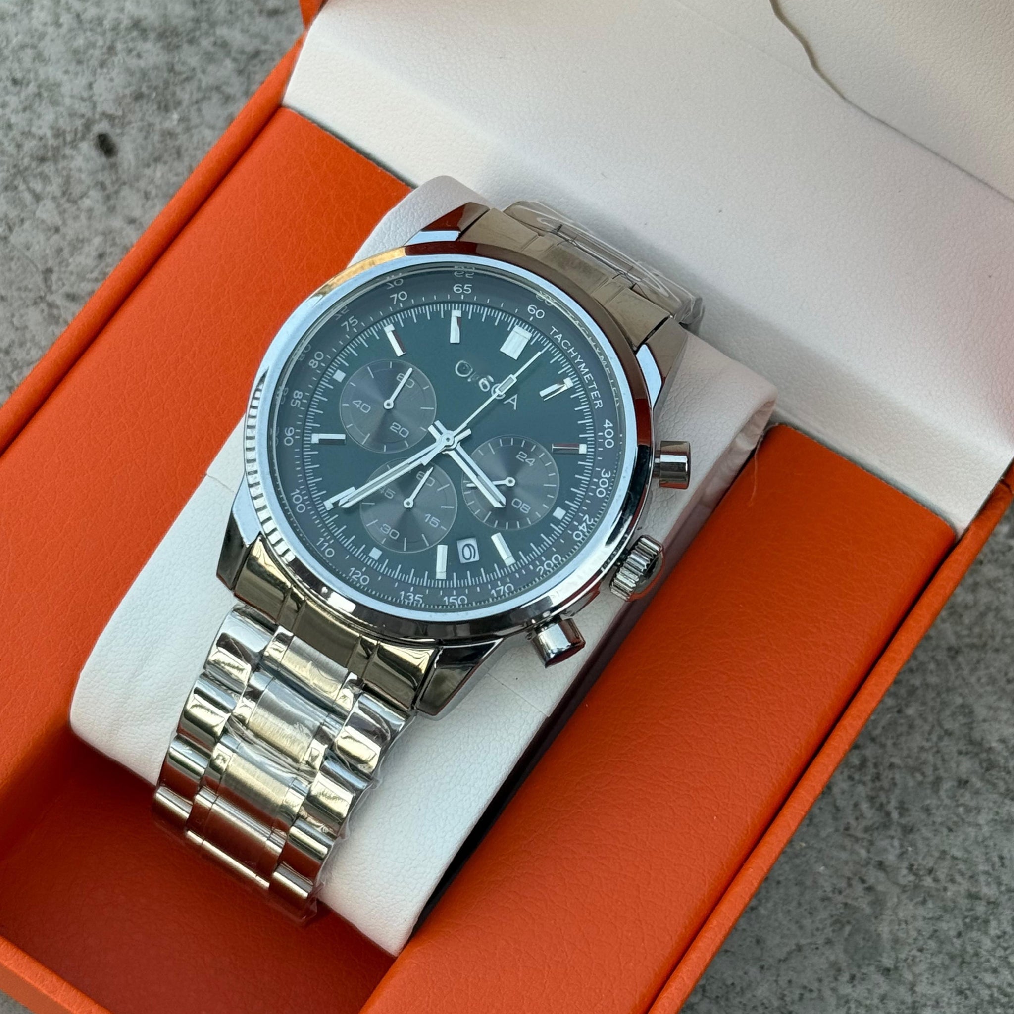 ORG Premium Stainless Steel Watch with Date Function – Waterproof & Stylish