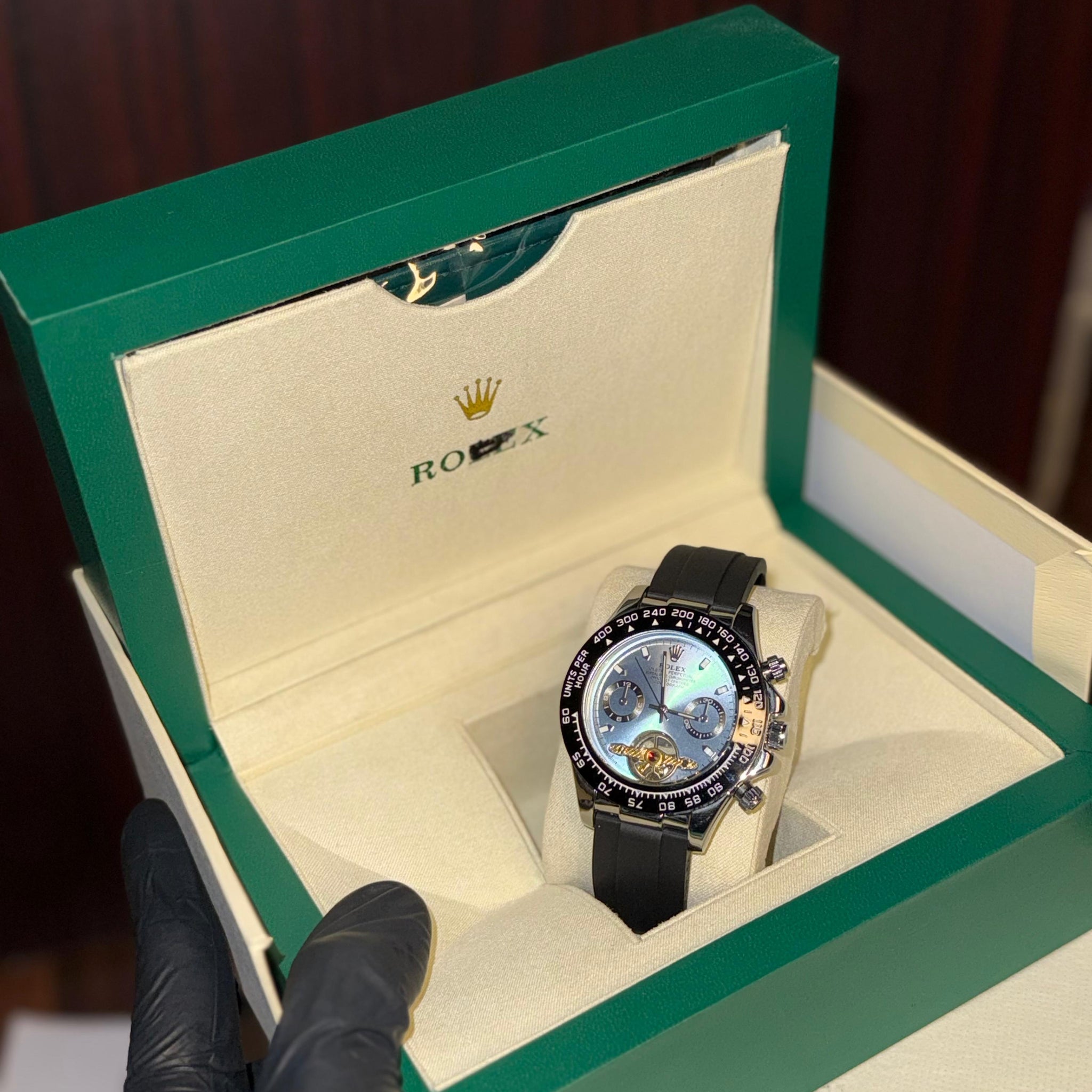 RLX Silicone Strap Watch with Automatic Movement