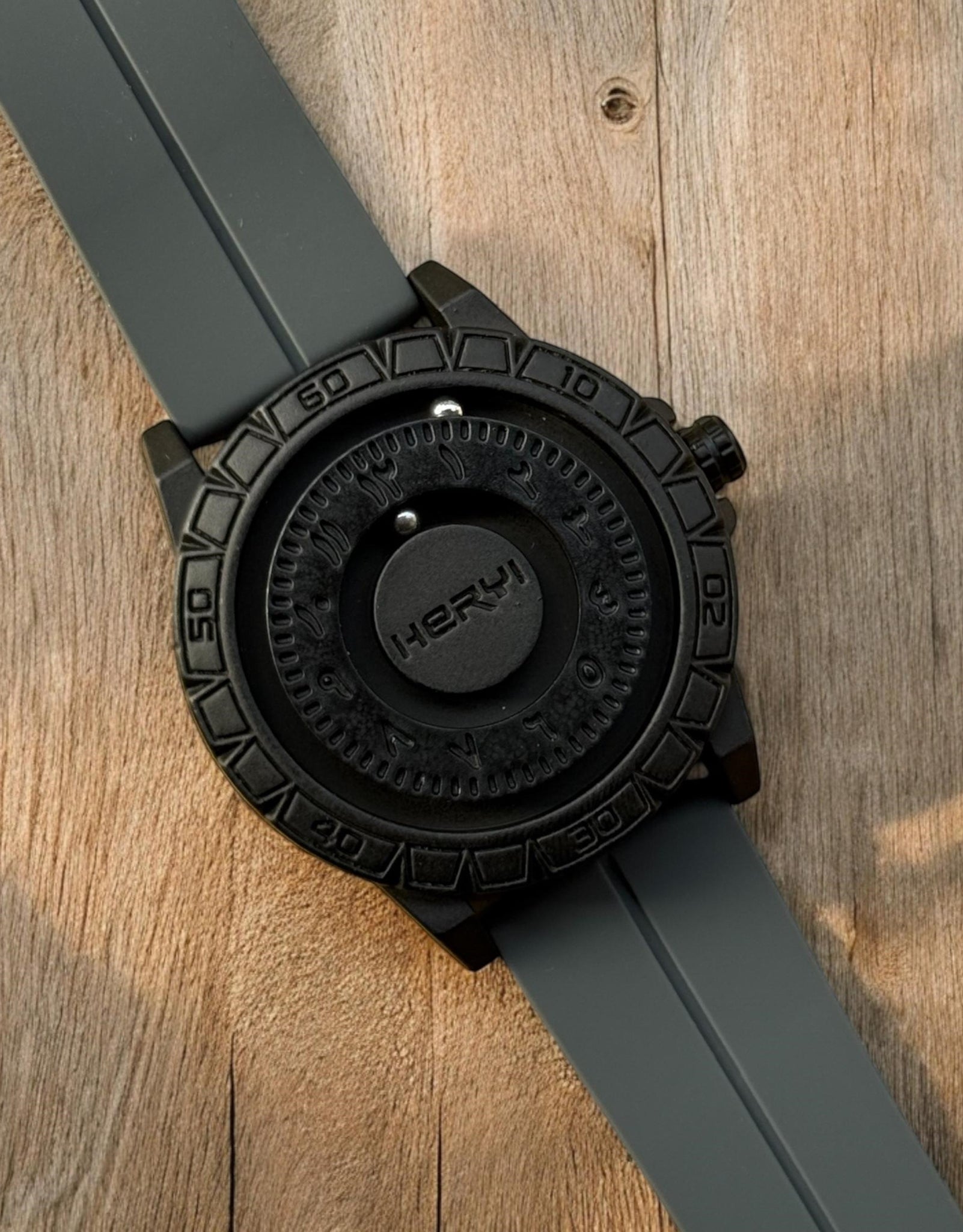 Bearing Movement Watch - Silicon Straps & Pure Steel Case