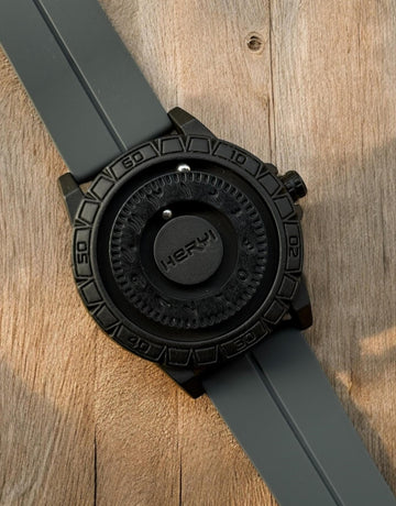 Bearing Movement Watch - Silicon Straps & Pure Steel Case