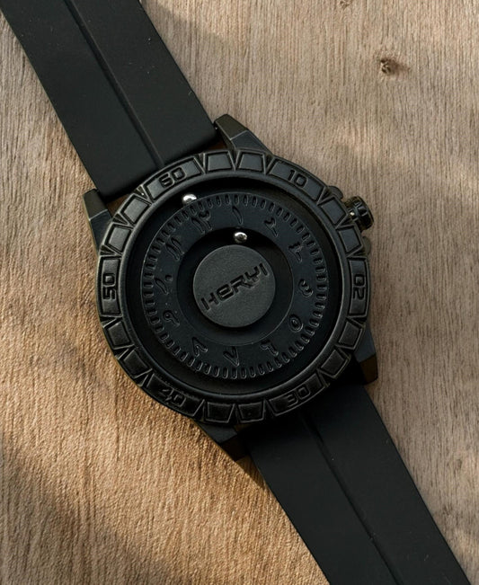 Bearing Movement Watch - Silicon Straps & Pure Steel Case