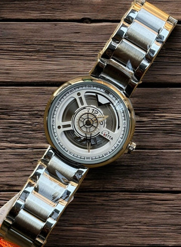Ketta Stainless Steel Watch - Scratch Resistant Glass