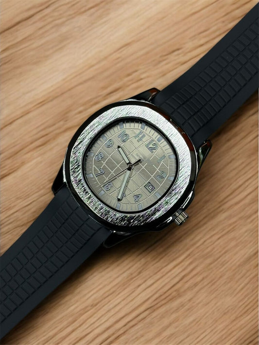 PP Silicon Strap Watch - Stainless Steel Dial