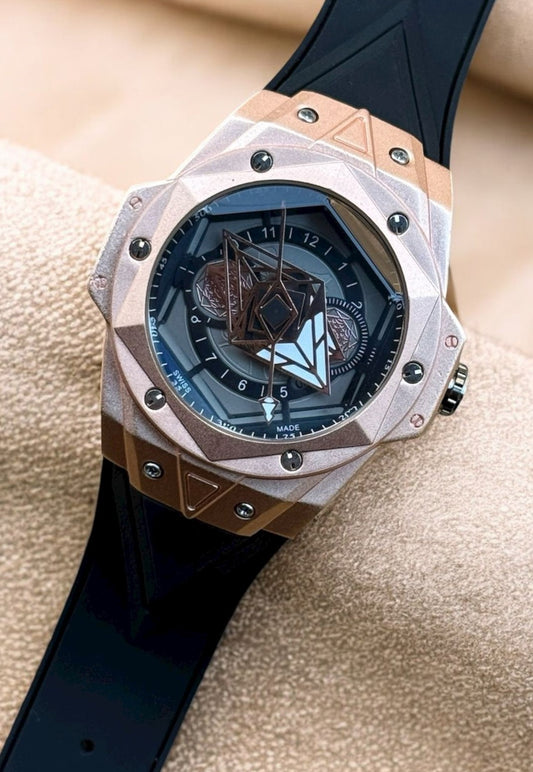 HB Watch Sparkling Cut Dial Watch