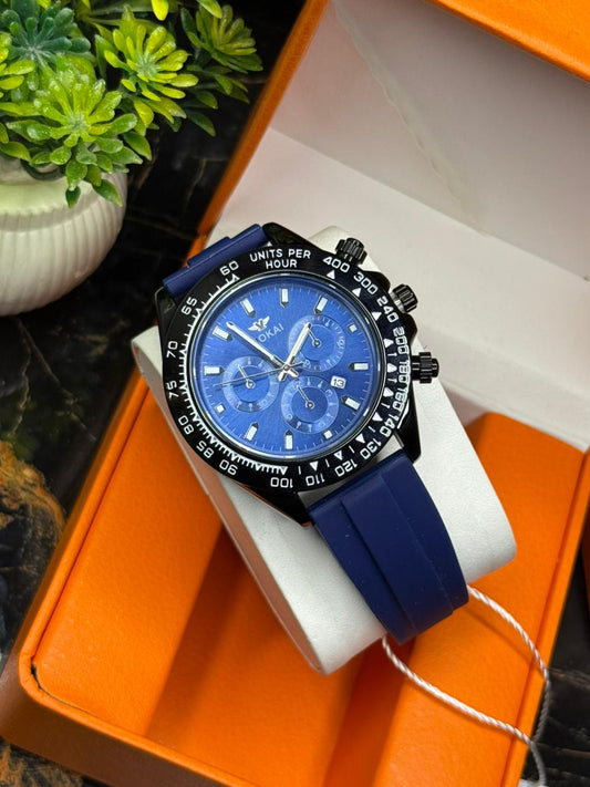 Viokai Men's  Watch with Rotating Bezel