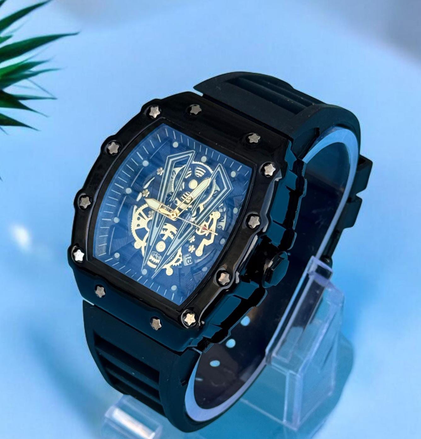 Richard Mille Premium Rubber Strap Watch - Royal Elegance