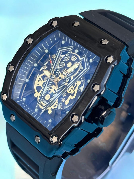 Richard Mille Premium Rubber Strap Watch - Royal Elegance