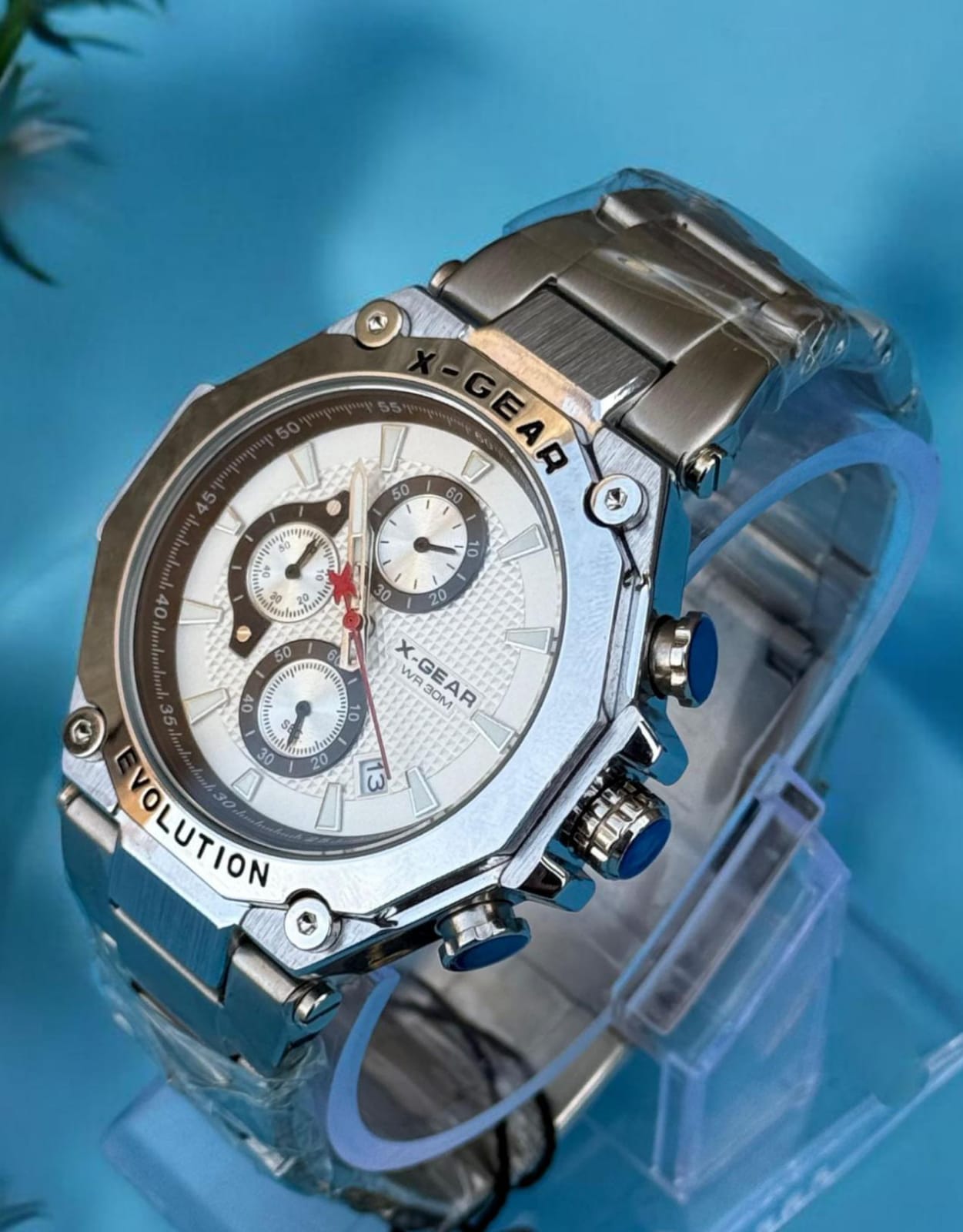 X-Gear Chronogram Men,s Watch - Stainless Steel