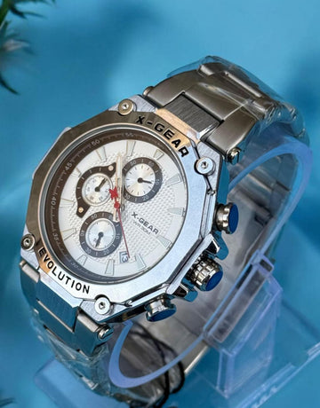 X-Gear Chronogram Men,s Watch - Stainless Steel