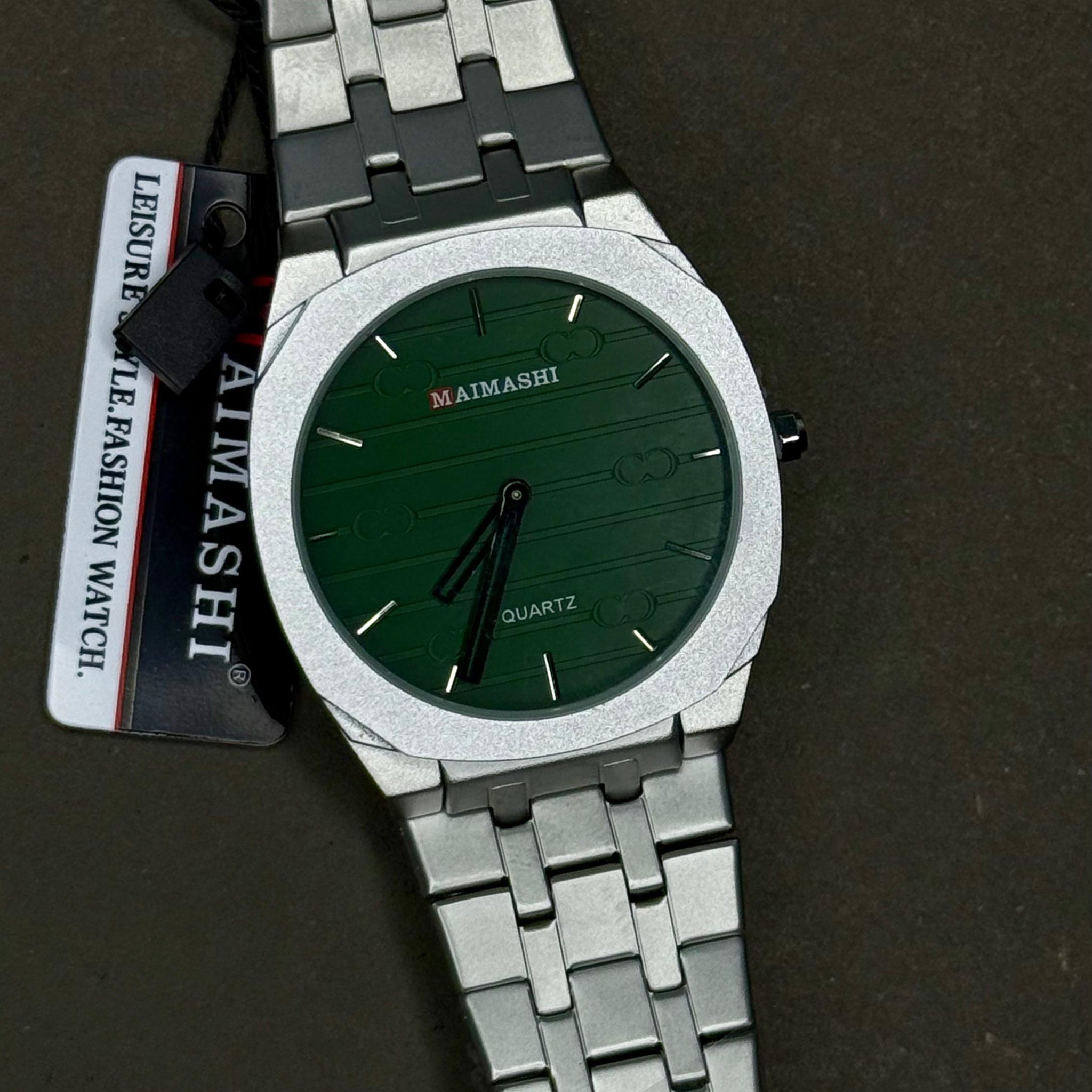 MaiMashi Elegant Slim Butterfly Lock Watch – Stainless Steel