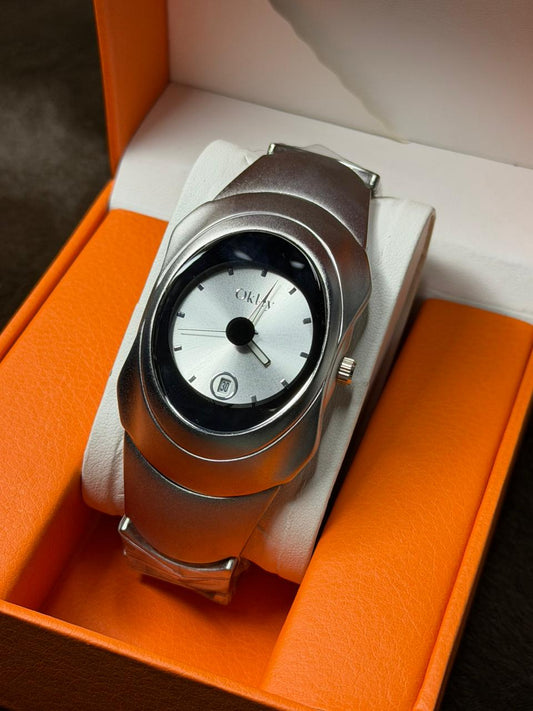 Okley Oval Stainless Steel Men,s Watch