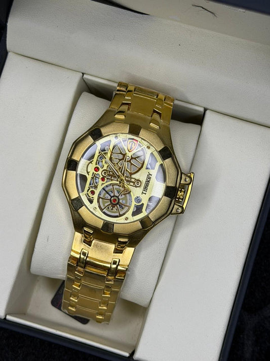 Timekey Heavyweight Stainless Steel Skeleton Watch